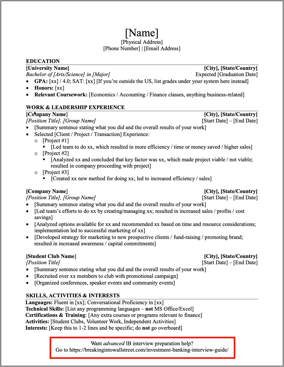 Coffee Shop Manager Resume Template