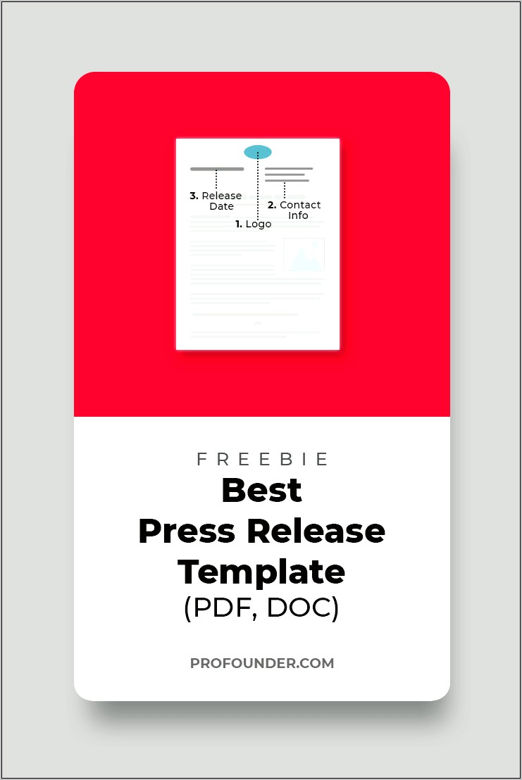 Community Service Press Release Template Download