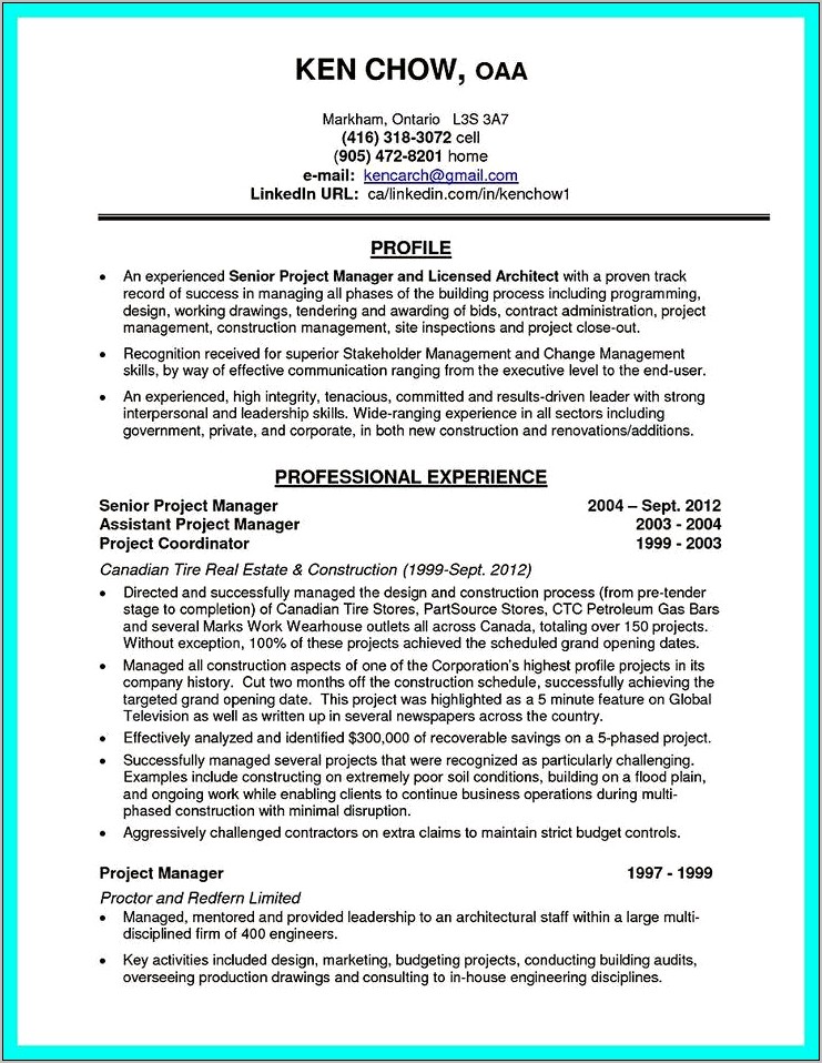 Construction Management Internship Resume Objectives