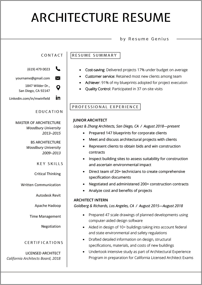 Construction Superintendent Resume Job Duties