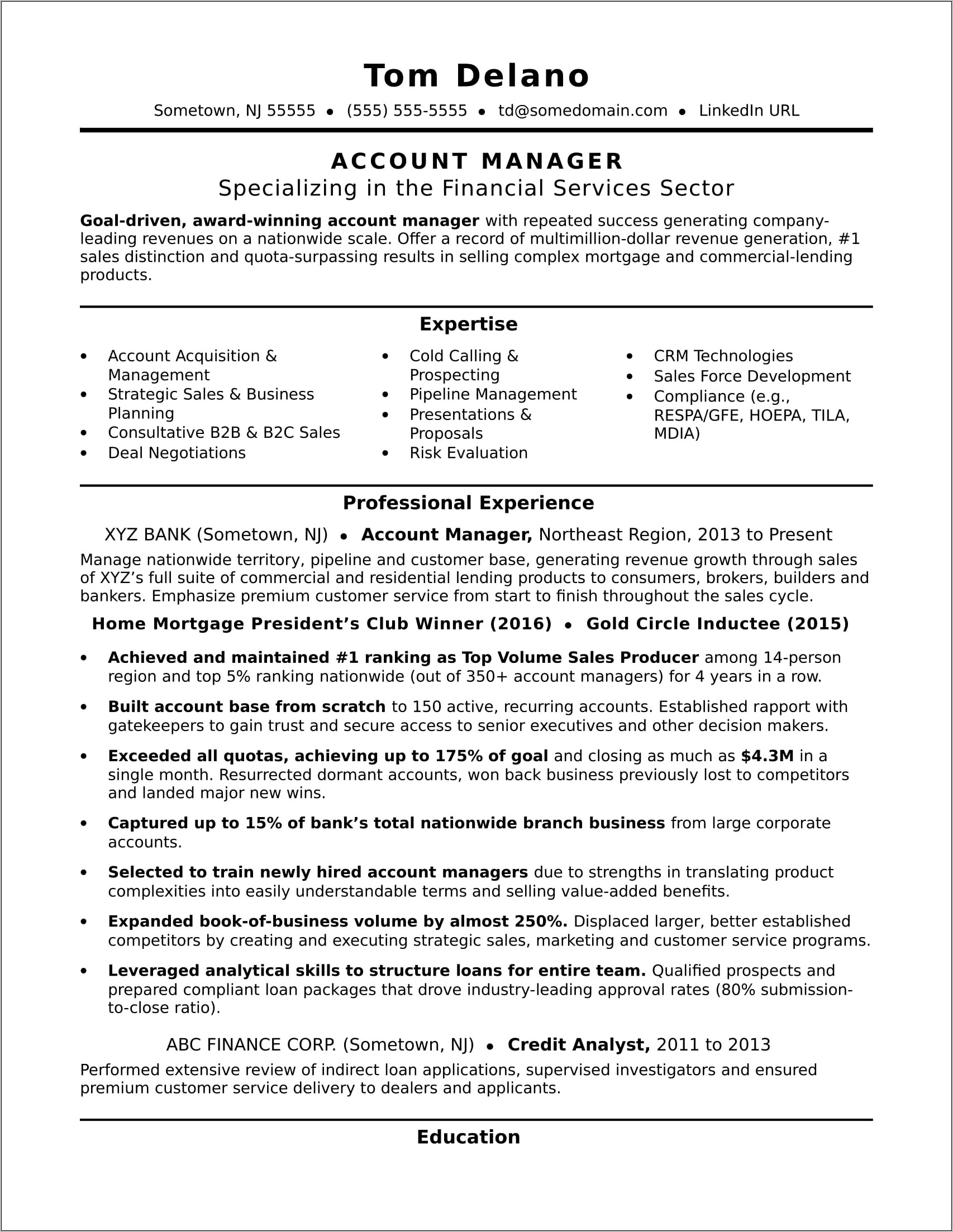 Control Manager Resume Risk Assessment