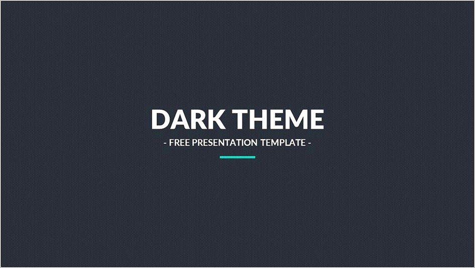 Cool Dark Brush Powerpoint Template Download