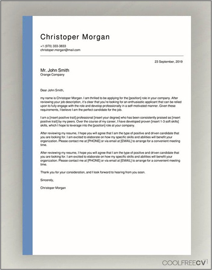 Cover Letter For An Internship Download Template