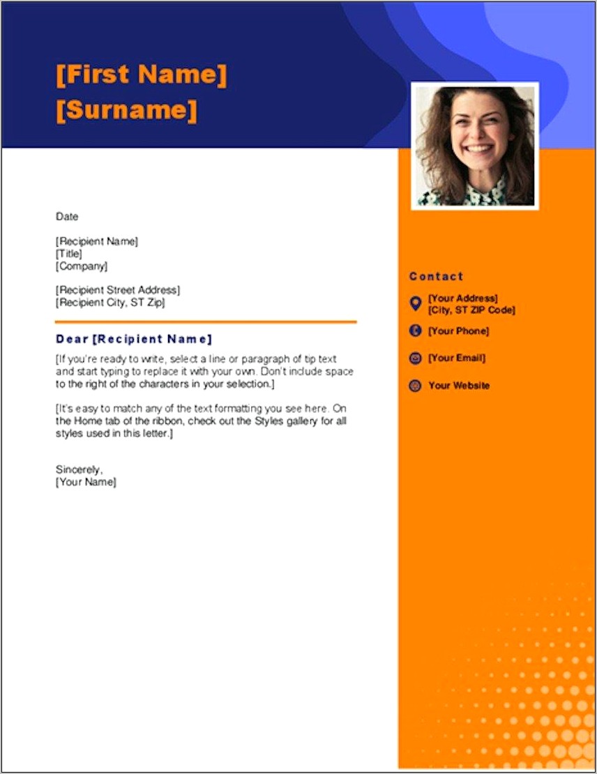 Cover Letter Template Word Doc Download