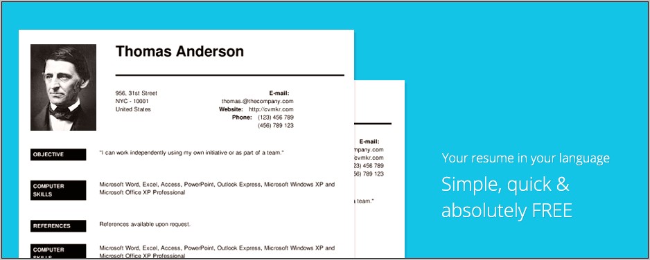 Create Resume Free Best Reviews