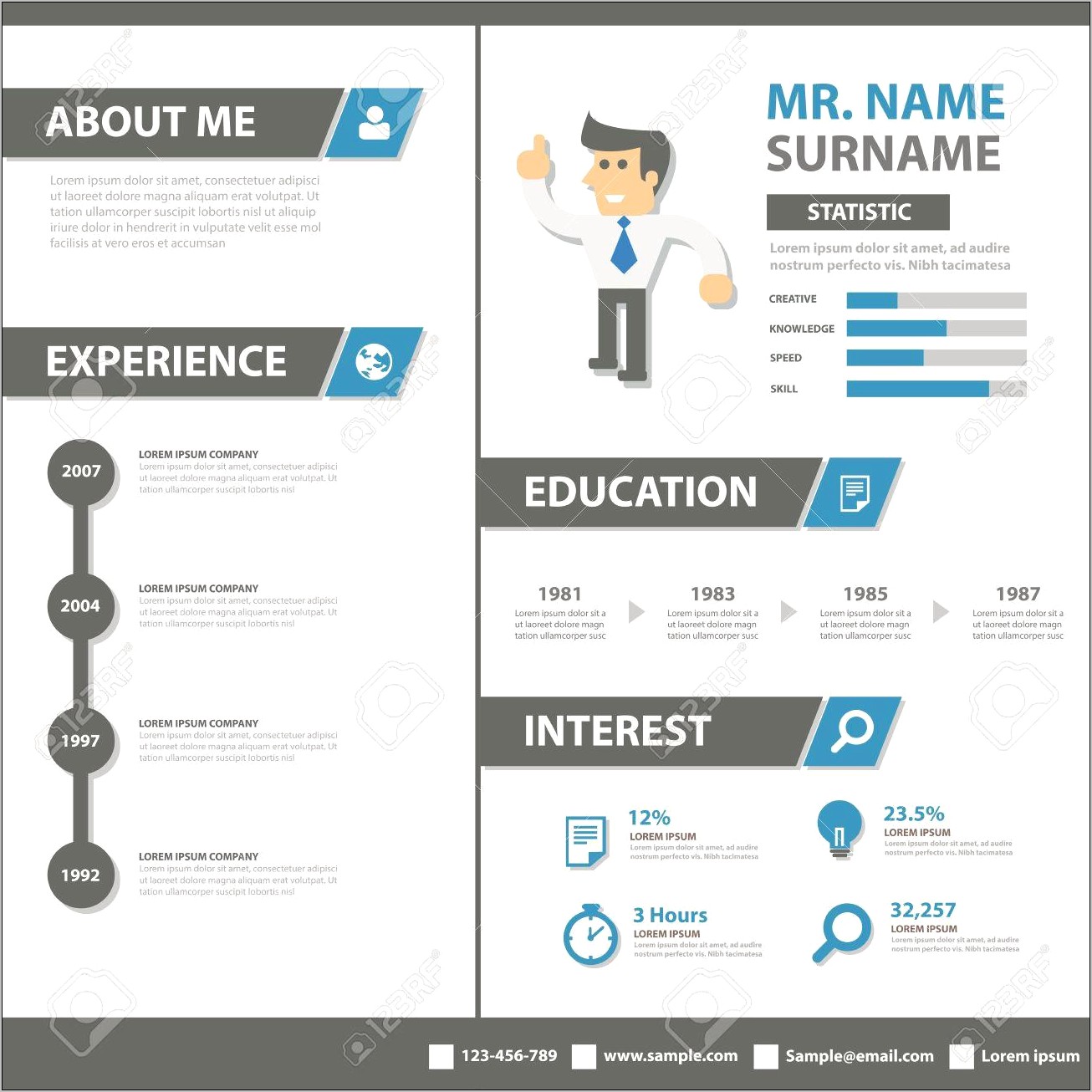 Creative Business Resume Free Template