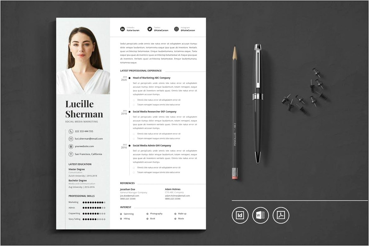 Creative Design Resume Templates Free