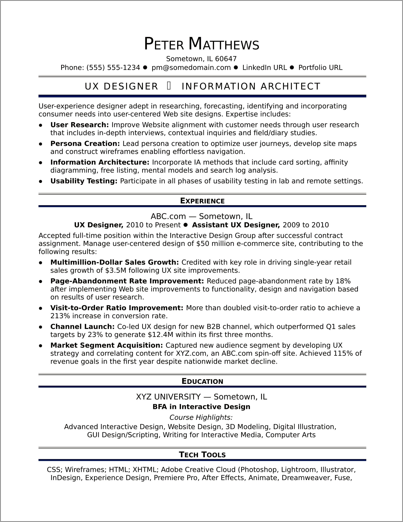 Creative Resume Samples Entry Level