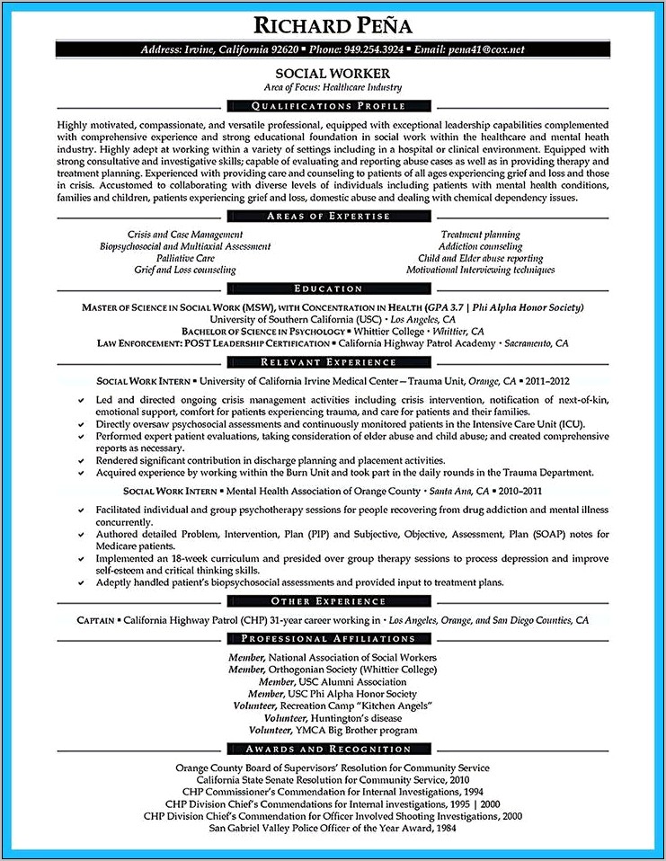 Criminal Justice Sample Resume Objective