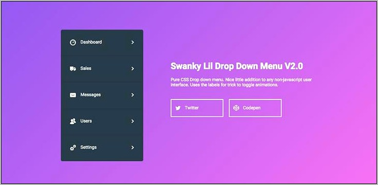 Css Drop Down Menu Templates Download