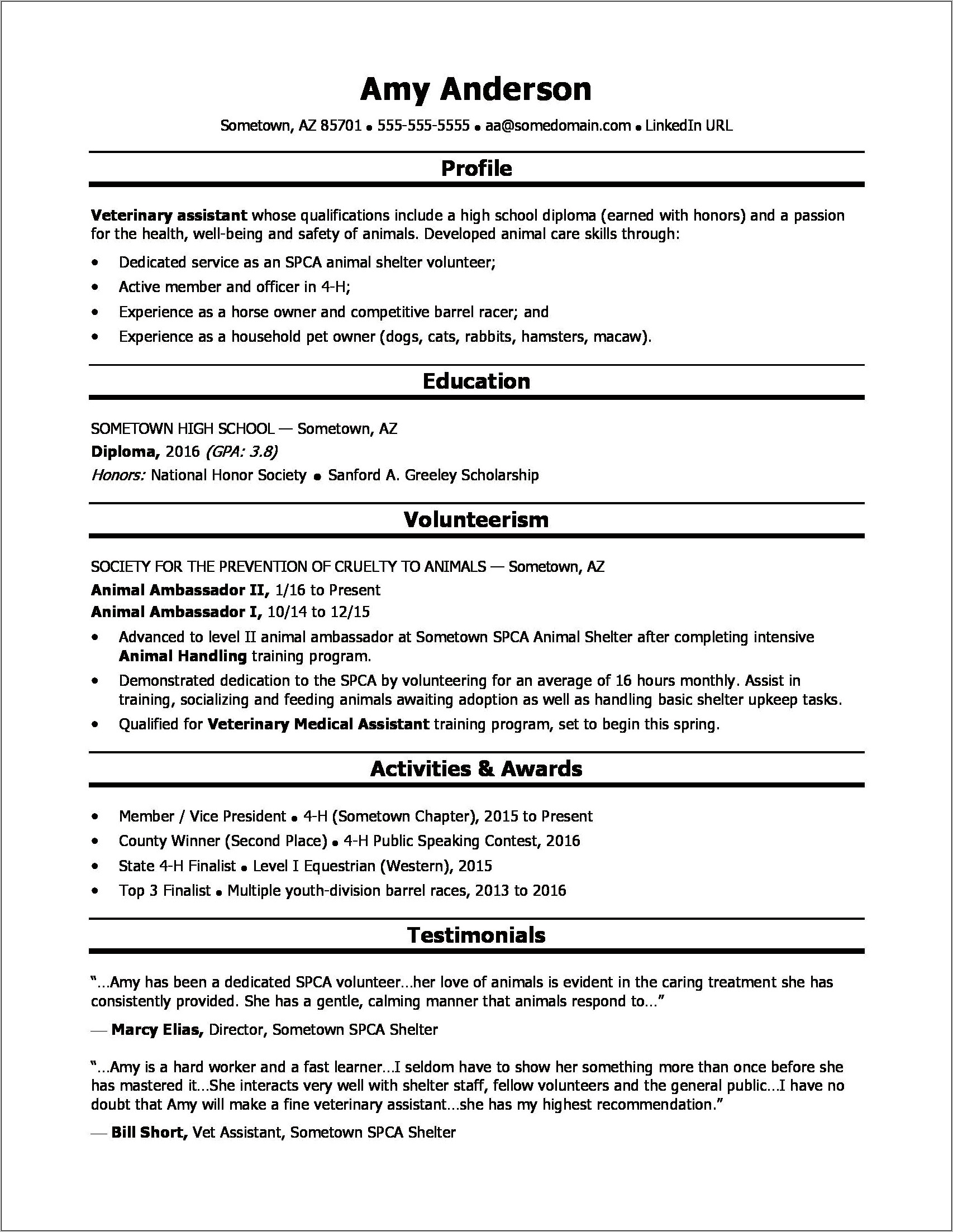 Curriculum And Instruction Resume Examples