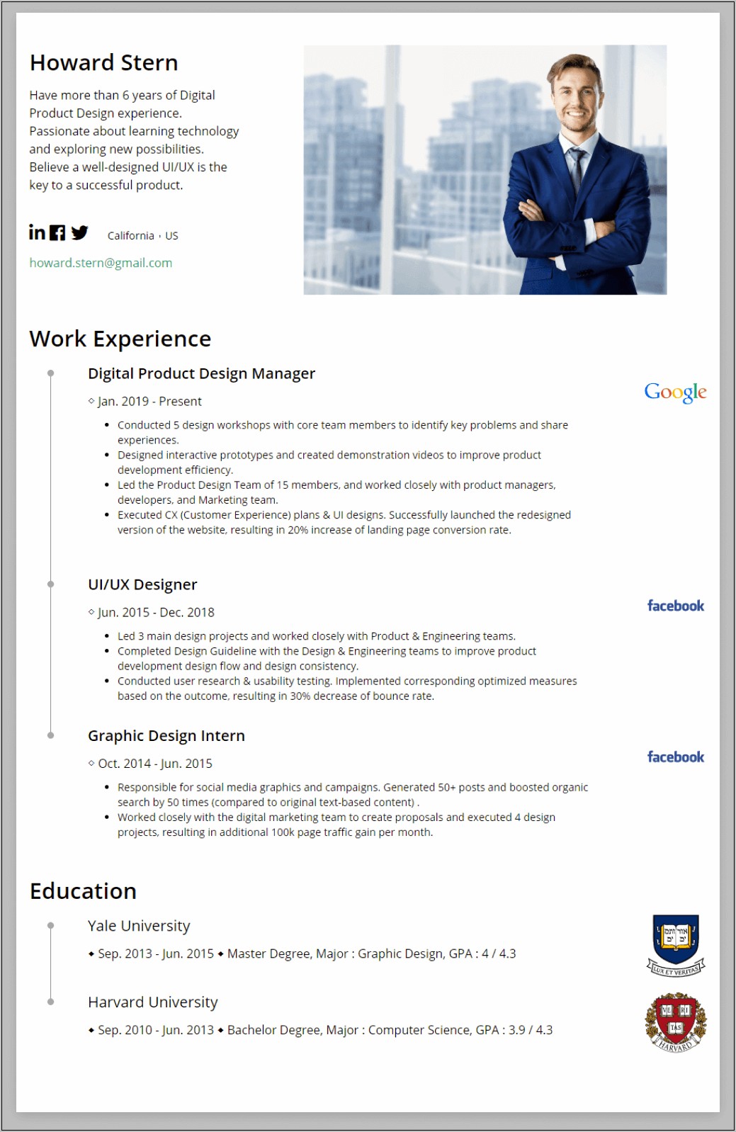 Curriculum Vitae Job Resume Examples