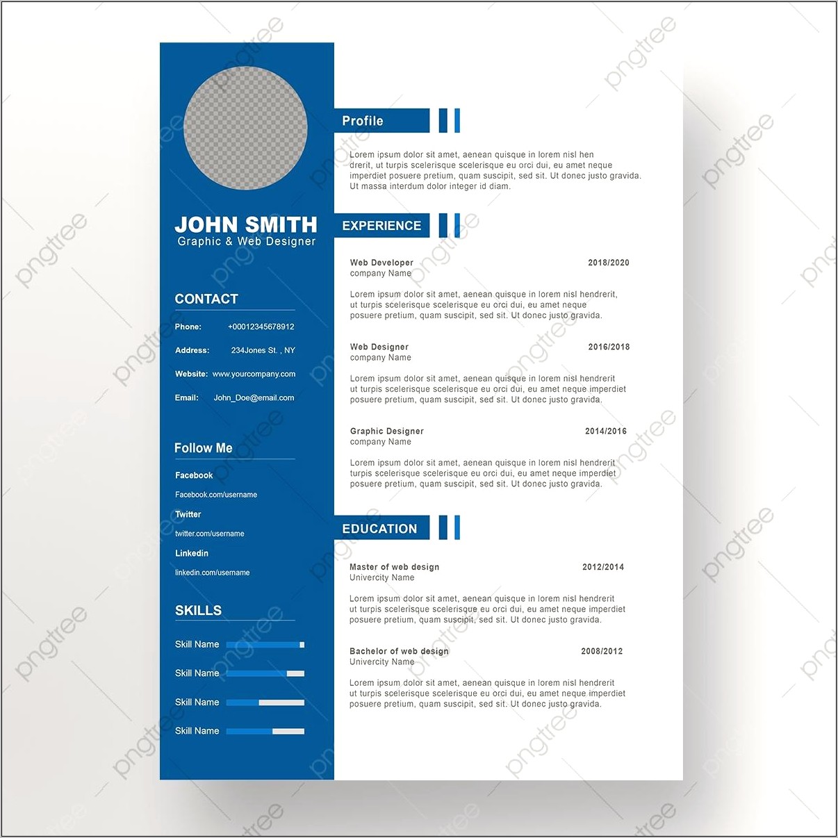 Curriculum Vitae Template Psd Download Word Formation