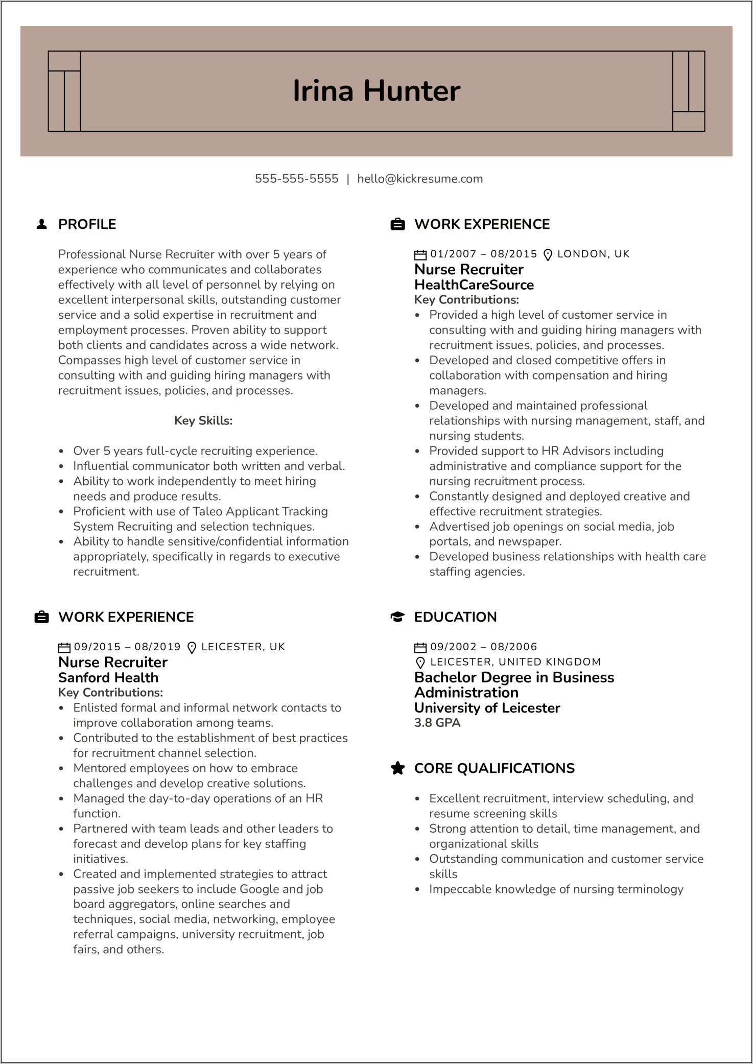 Customer Service Skills Profile Resume