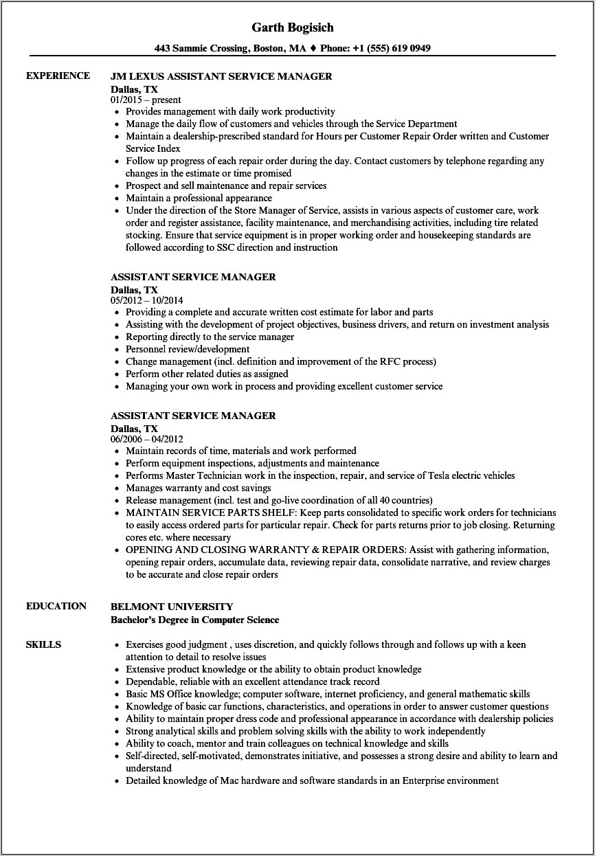 Customer Service Supervisor Resume Objectives