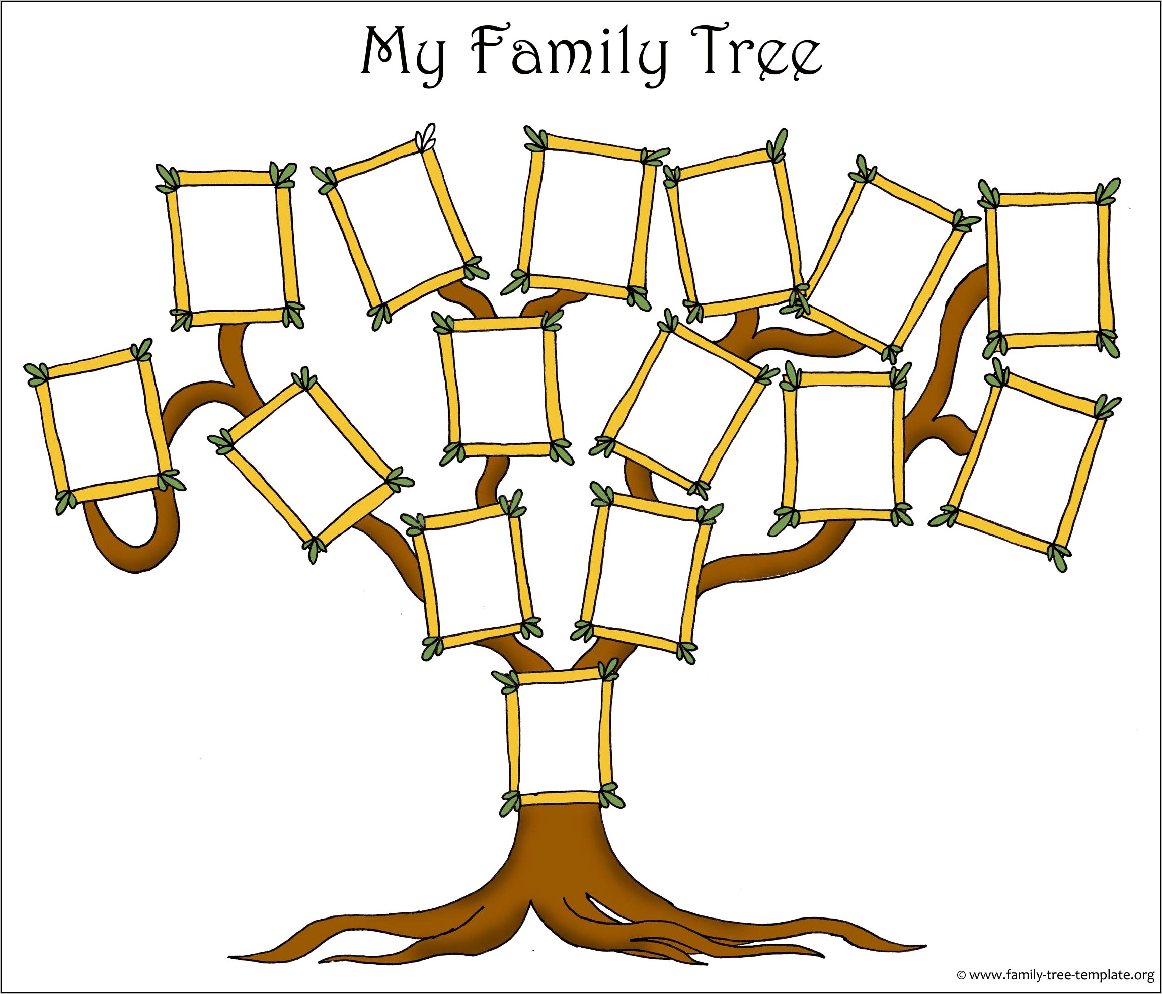 Cute Family Tree Chart Template Download