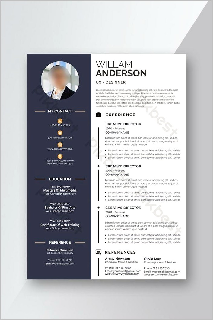 Cv Resume Template Word Free