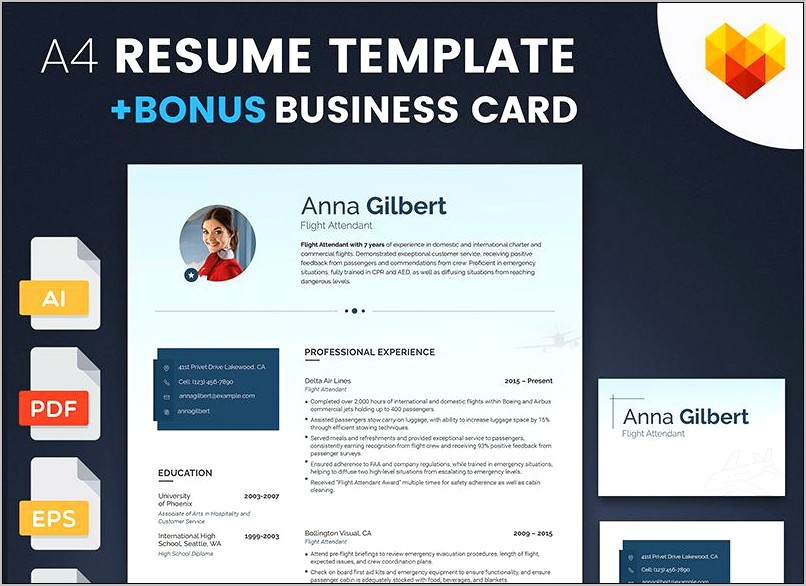 Cv Template For Cabin Crew Download