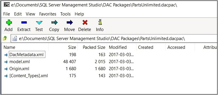 Dacpac Resume Sql Project Sample