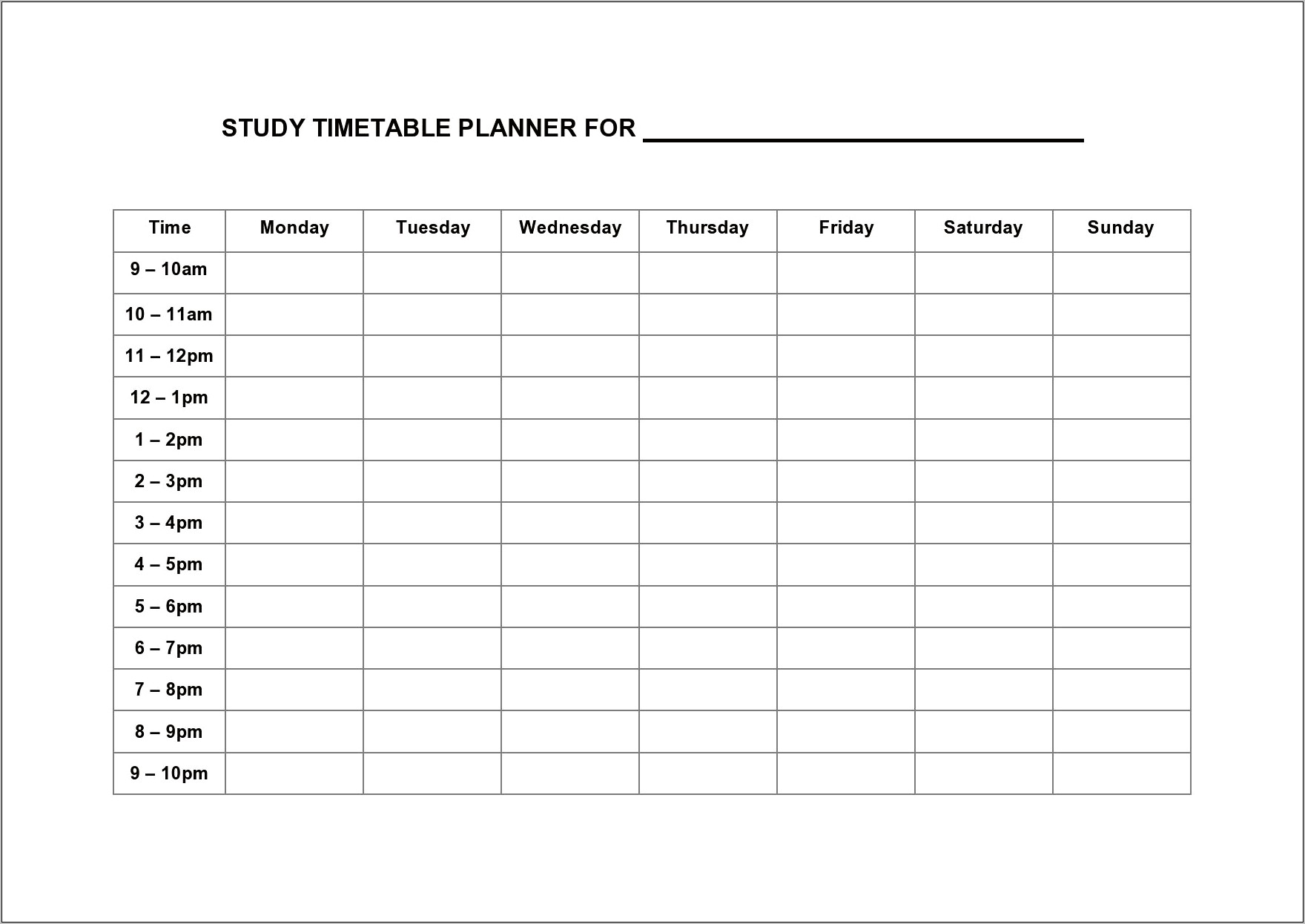 Daily Prep Sheet Templates For Download