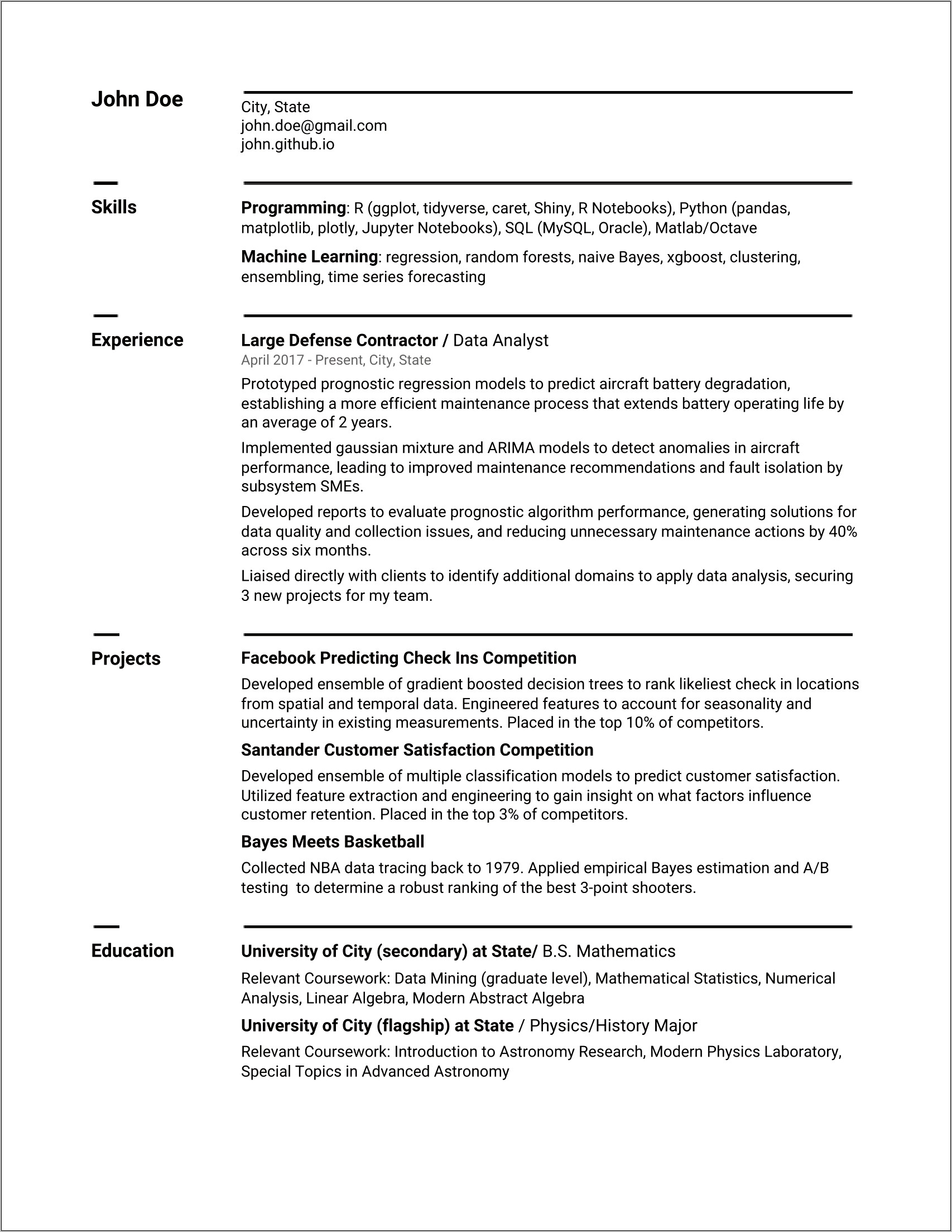 Data Science Resume Skills Reddit