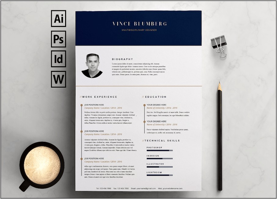 Design Resume Template Word Free