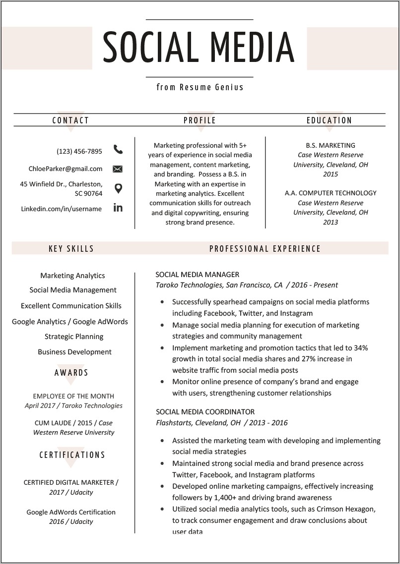 Digital Marketing Manager Resume Objective