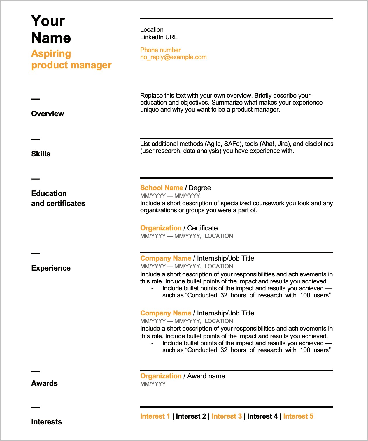 Director Product Management Resume Pdf