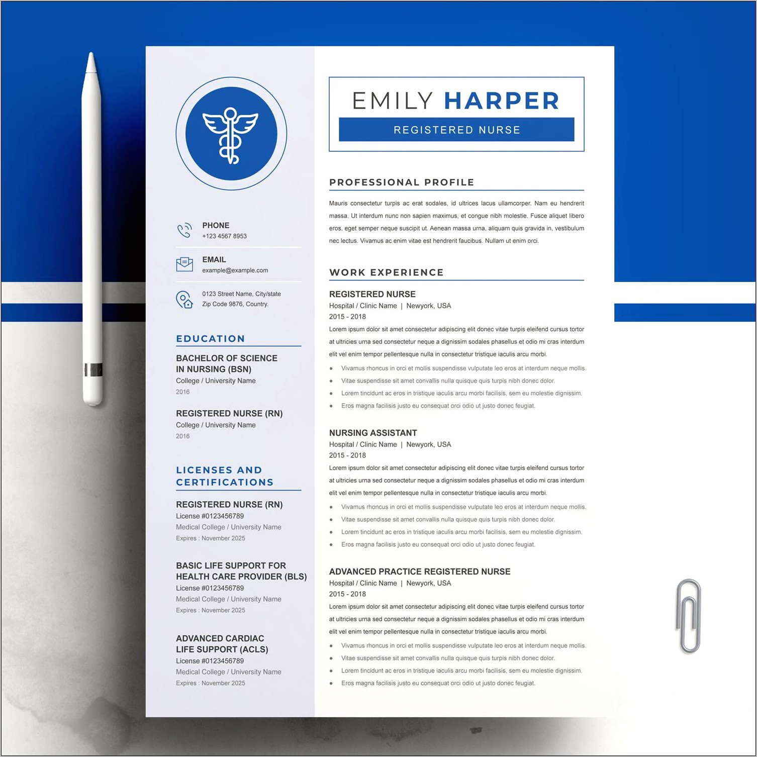 Doctor Resume Template Free Download