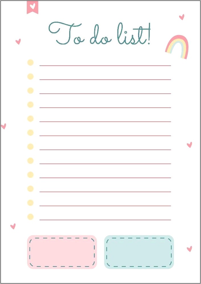 Download A To Do List Template