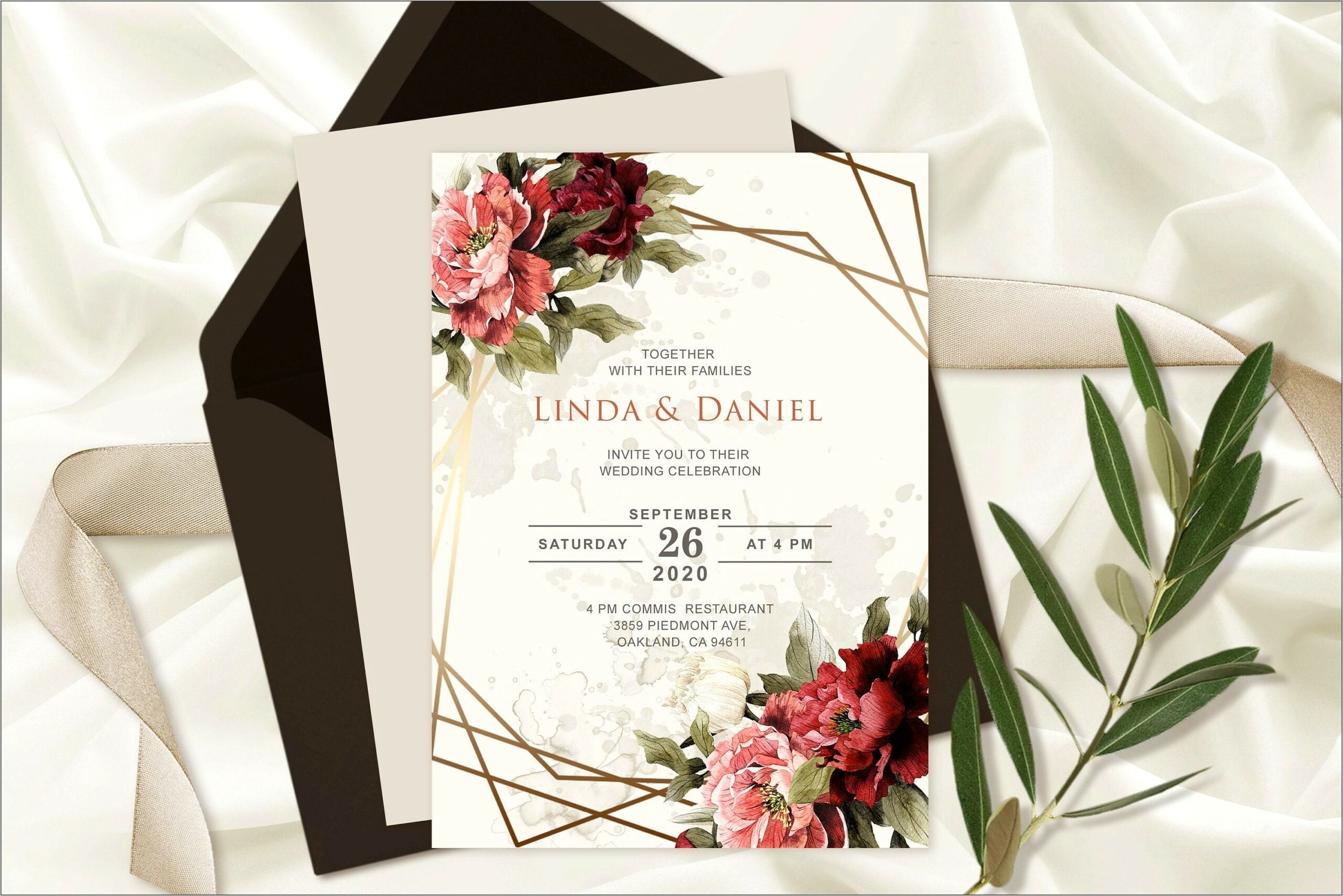 Download Adobe Illustrator Wedding Invitation Template