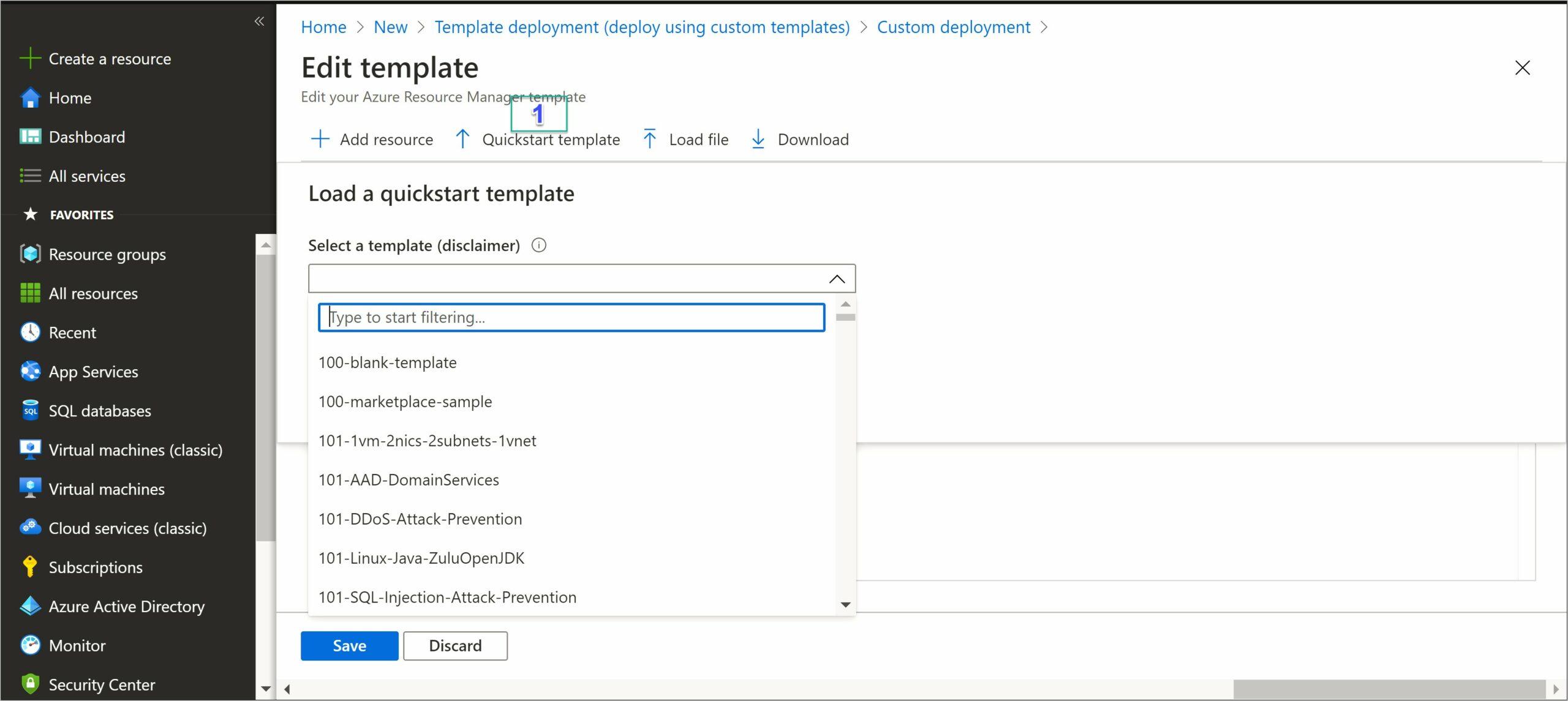 Download Arm Template From Azure Portal