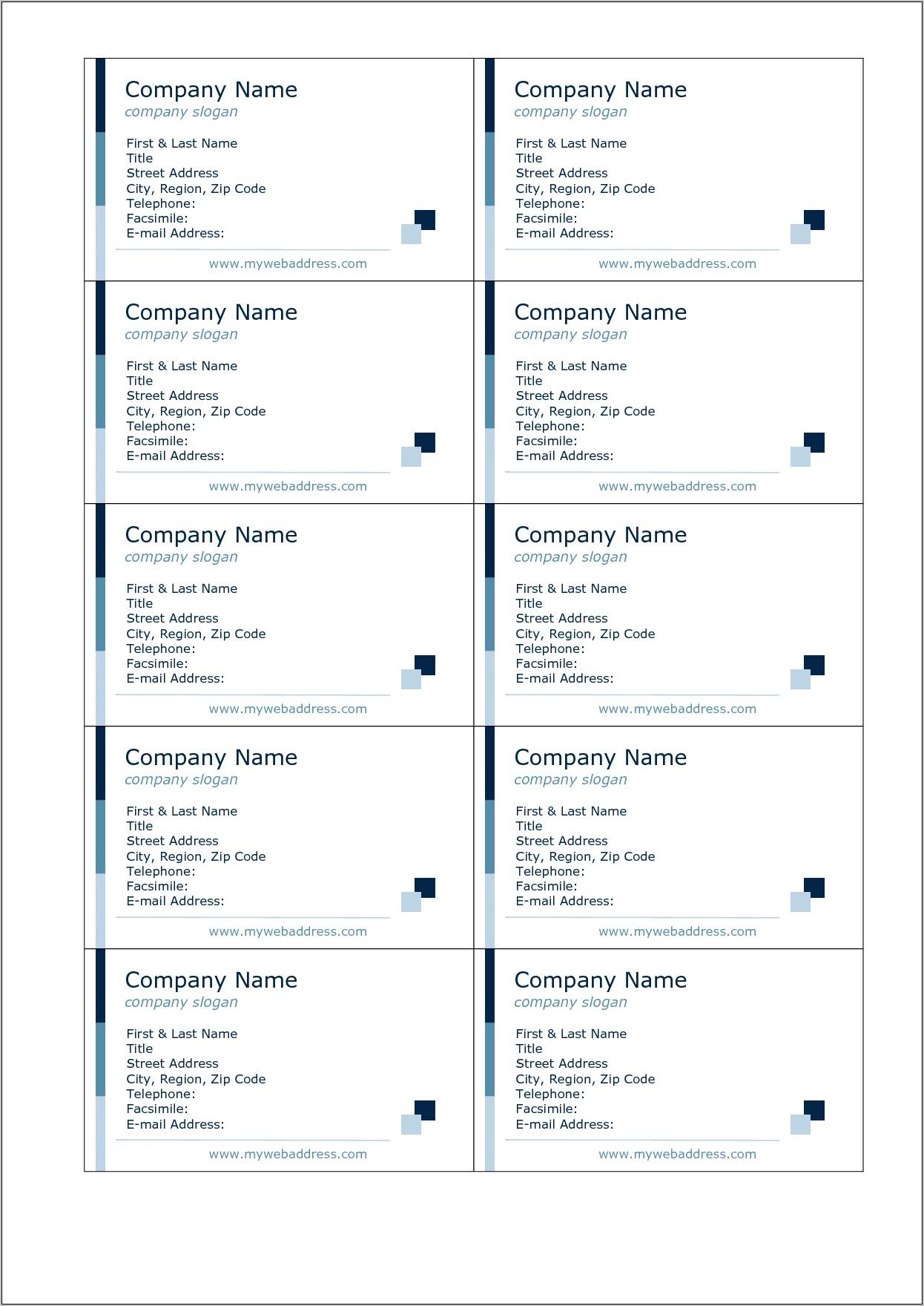 Download Avery Template 8371 Microsoft Word