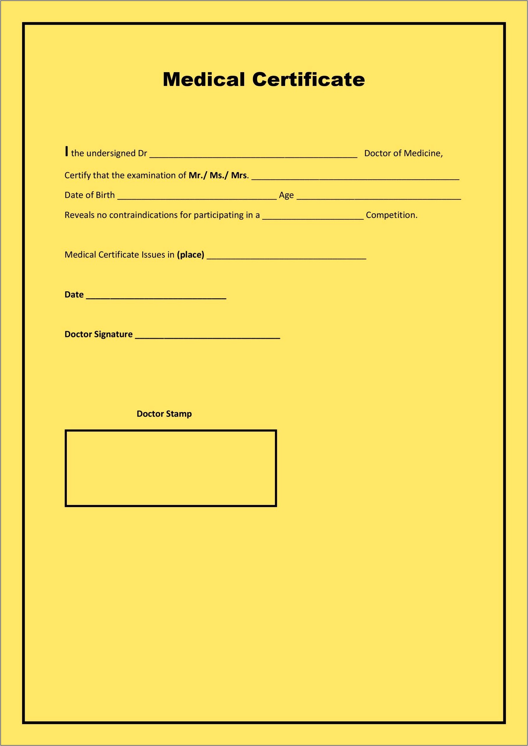 Download Birth Certificate Template Ms Word