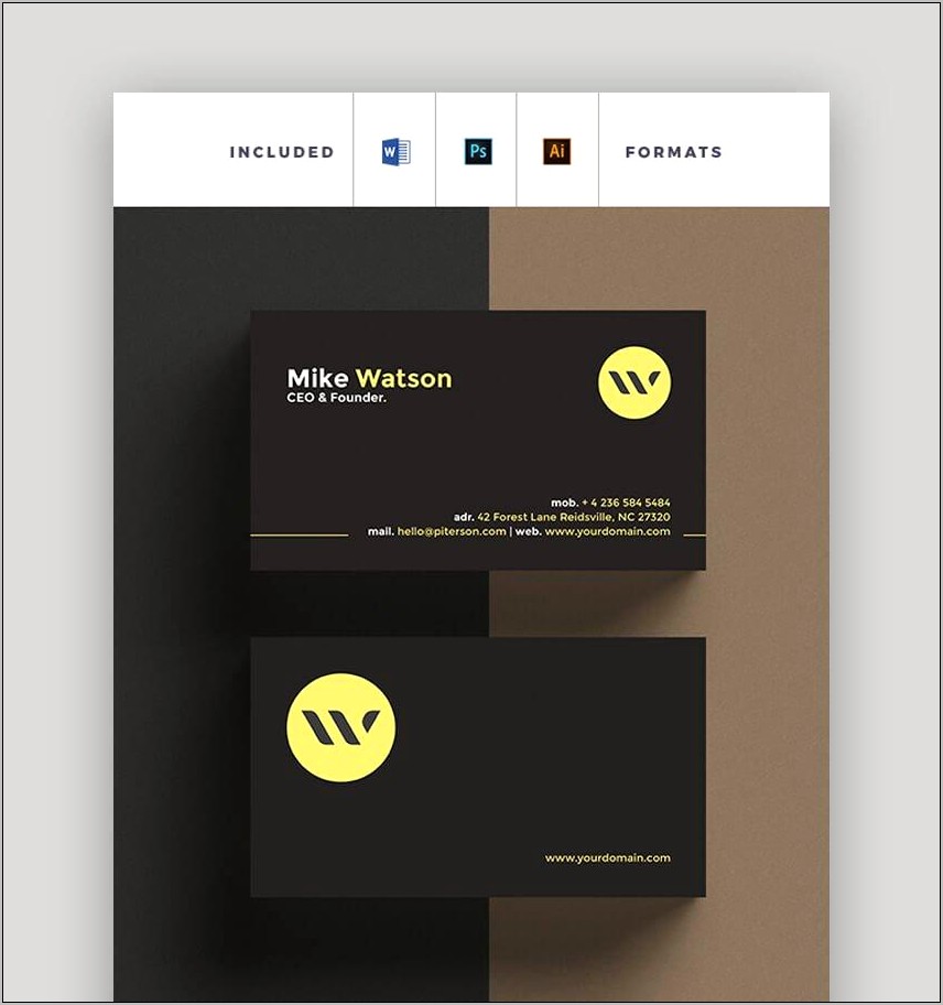 Download Business Card Templates For Microsoft Word