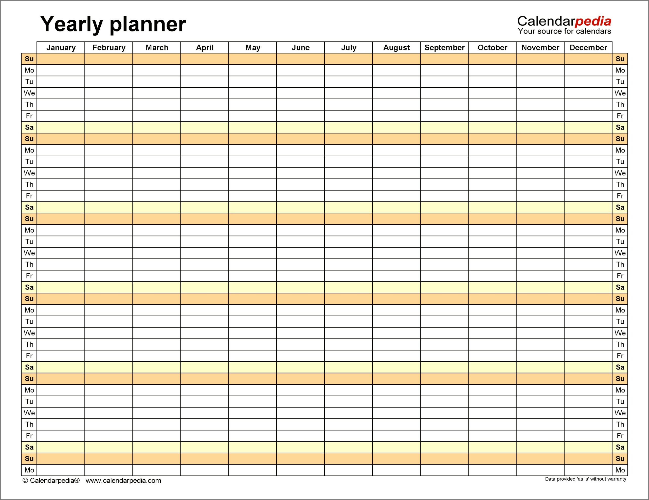 Download Calendar Template For Word 2010