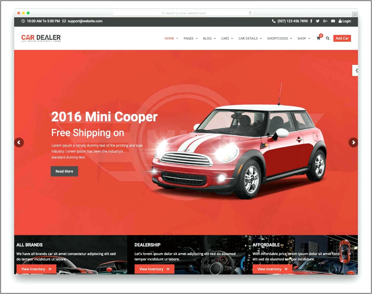 Download Car Dealer Responsive Html5 Css3 Template