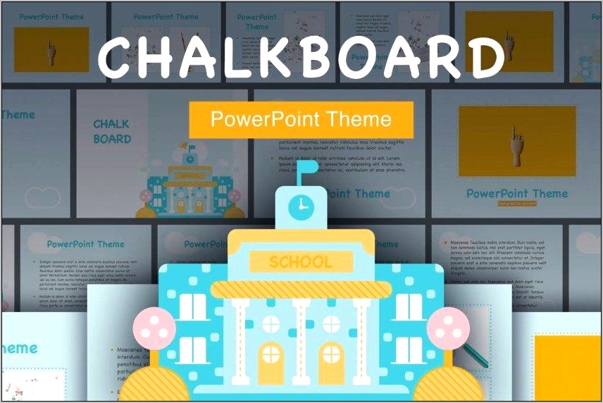 Download Chalkboard Poster Template For Powerpoint