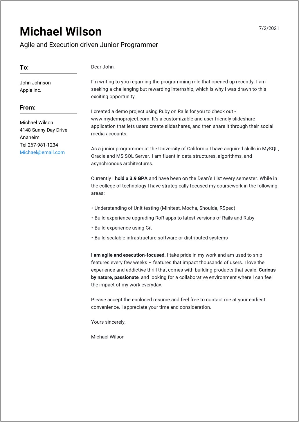 Download Cover Letter Template For Doc