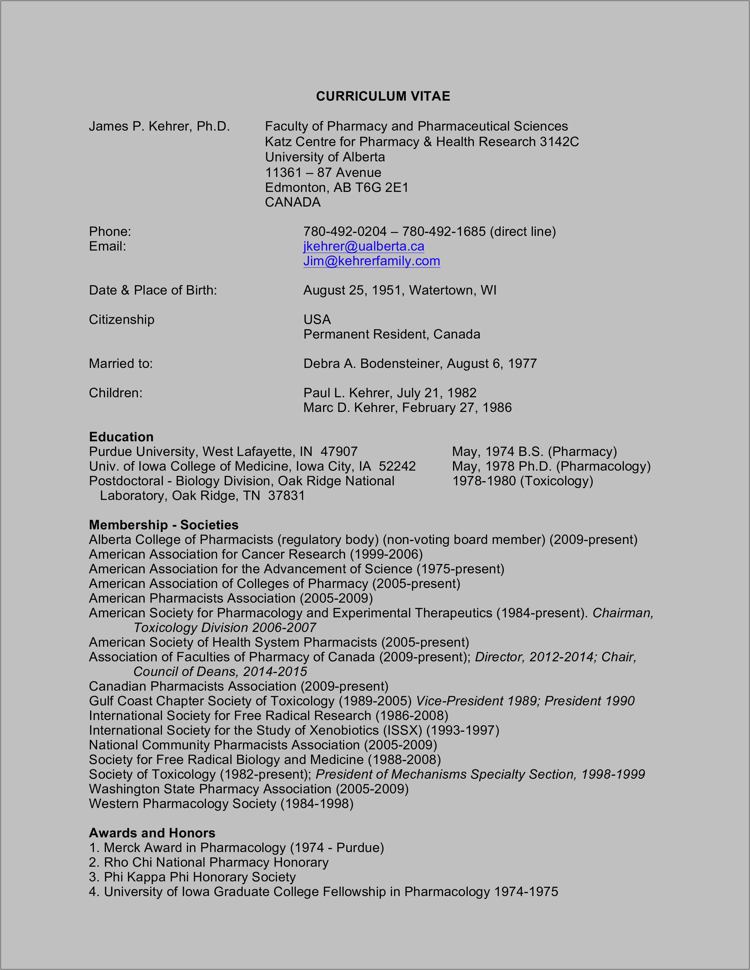 Download Curriculum Vitae Template Medical Fellowship