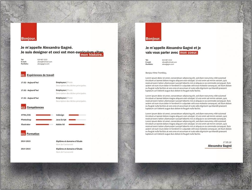 Download Cv And Cover Letter Templates