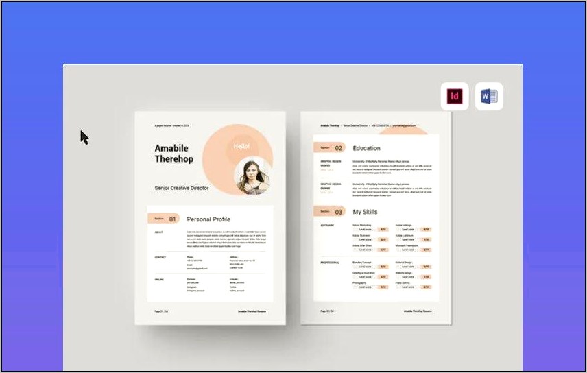 Download Cv Template For Ms Word