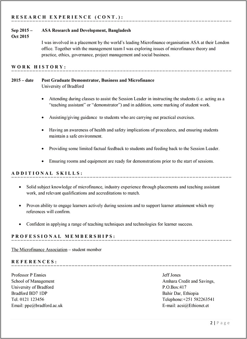 Download Cv Template For Phd Application.doc