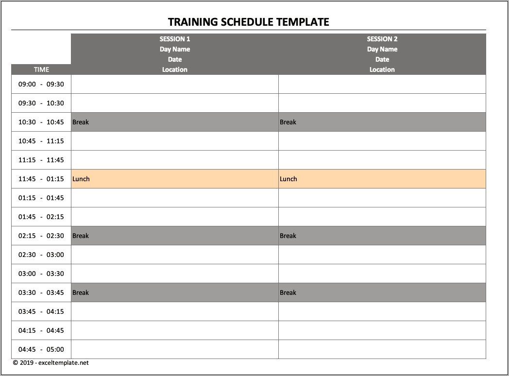 Download Employee Training Tracker Template Excel