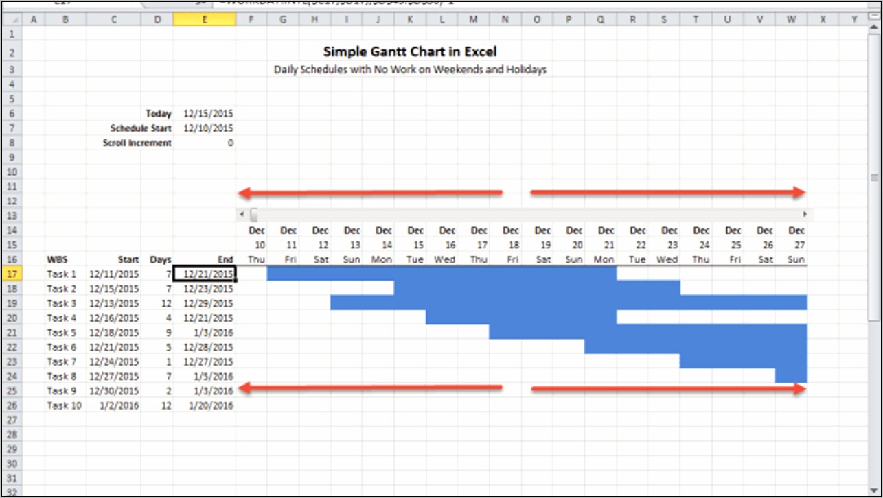 Download Gantt Chart Template Excel 2010