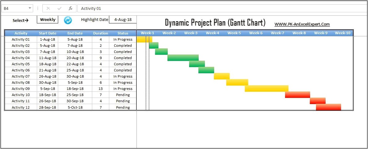 Download Gantt Chart Template Excel 2013