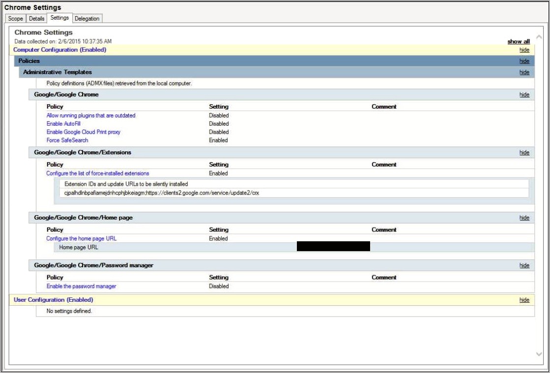 Download Group Policy Template For Google Chrome