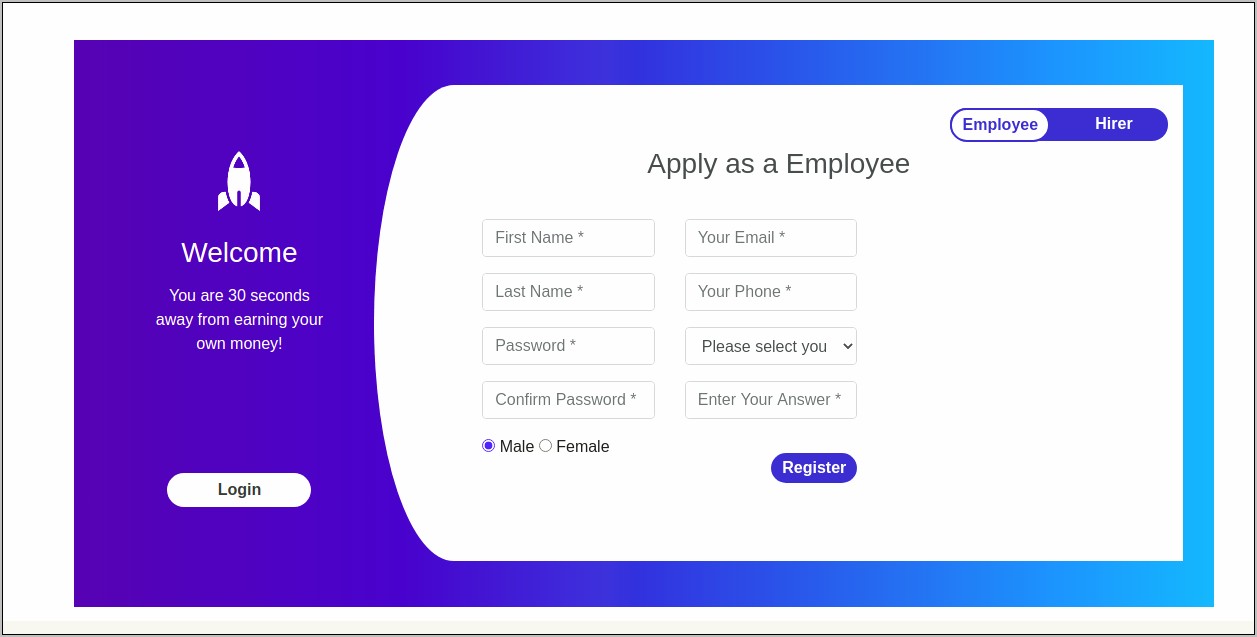 Download Html Template For Registration Form