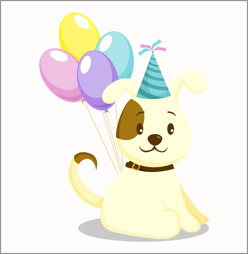 Download Illustrator Dog Birthday Party Template