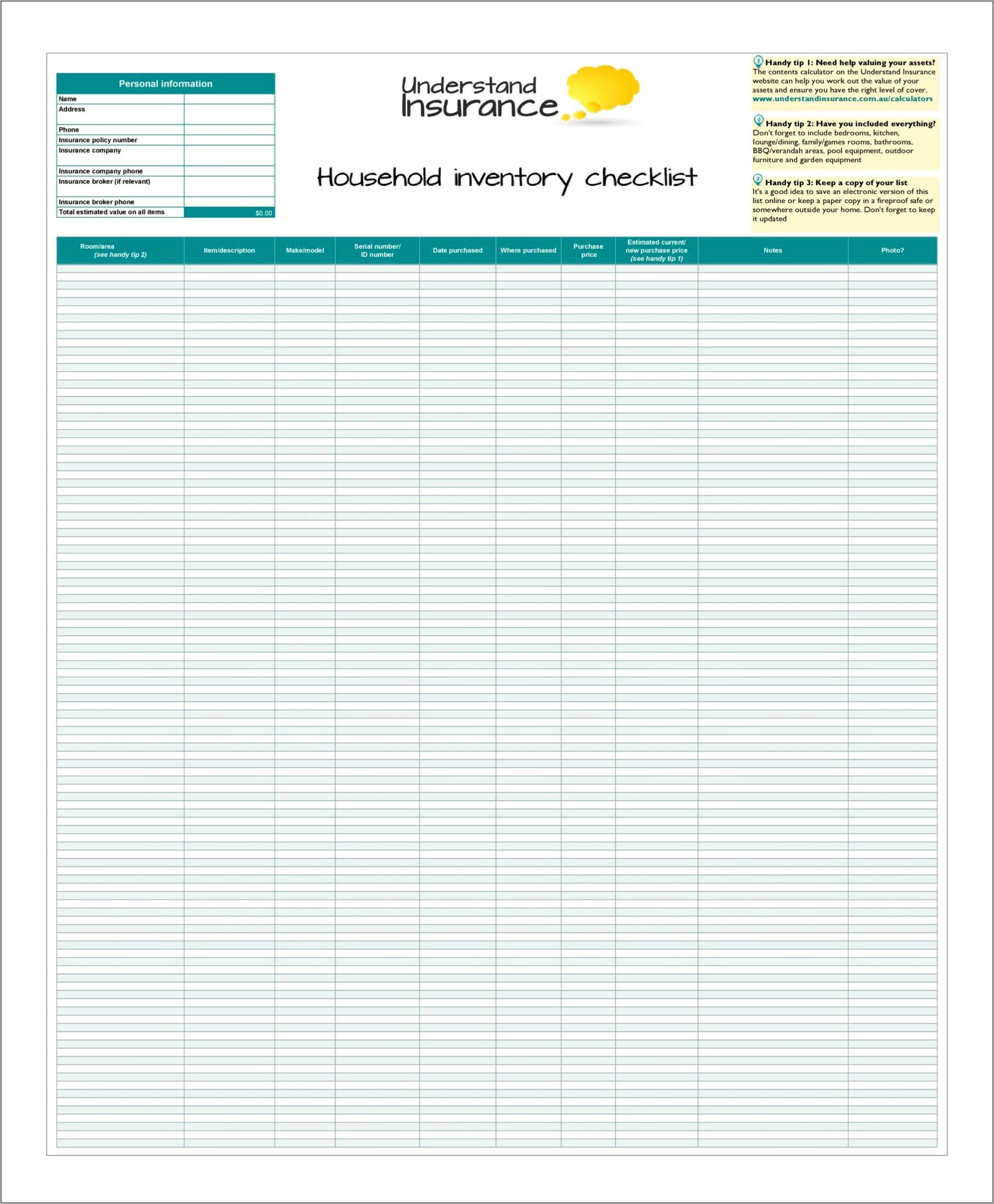 Download It Inventory Excel Template Xlsx